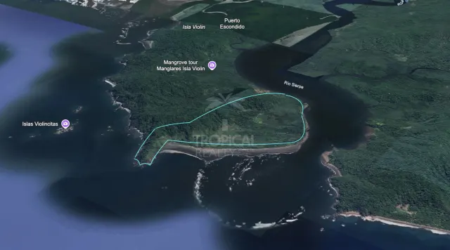 Island for Sale in Sierpe, Osa – 259 Hectares of Nature, Beaches & Development Potential