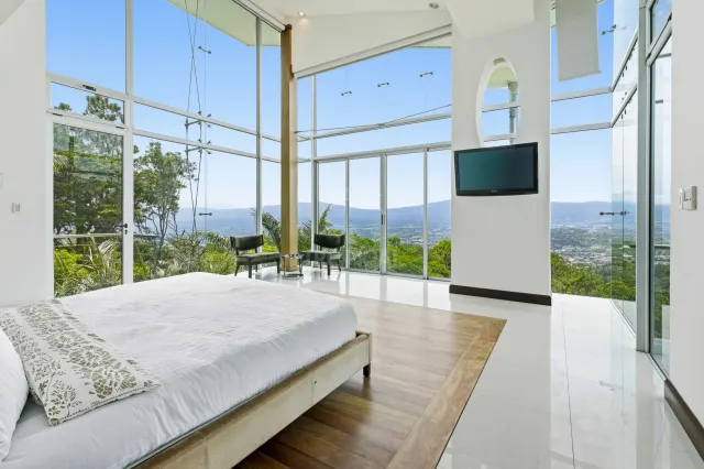 Luxury Contemporary Estate for Sale in Santa Ana with Panoramic Valley and Mountain Views