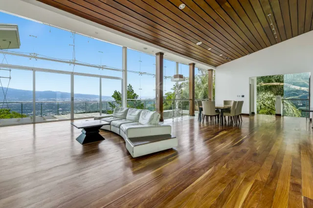 Luxury Contemporary Estate for Sale in Santa Ana with Panoramic Valley and Mountain Views